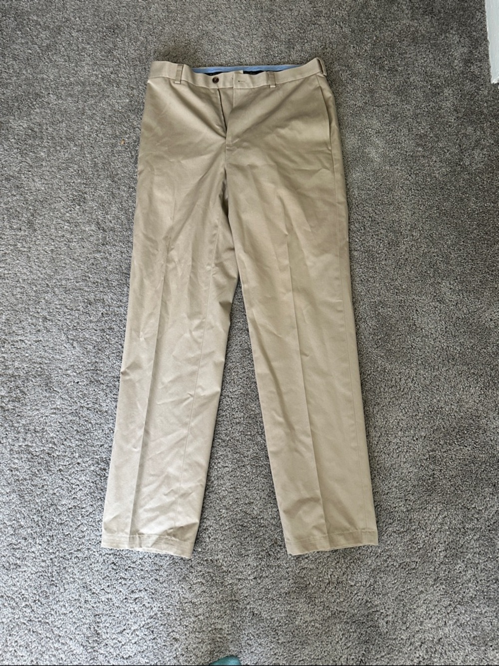 Classic Brooks Brothers Khaki Dress Pants - Neutral Tan